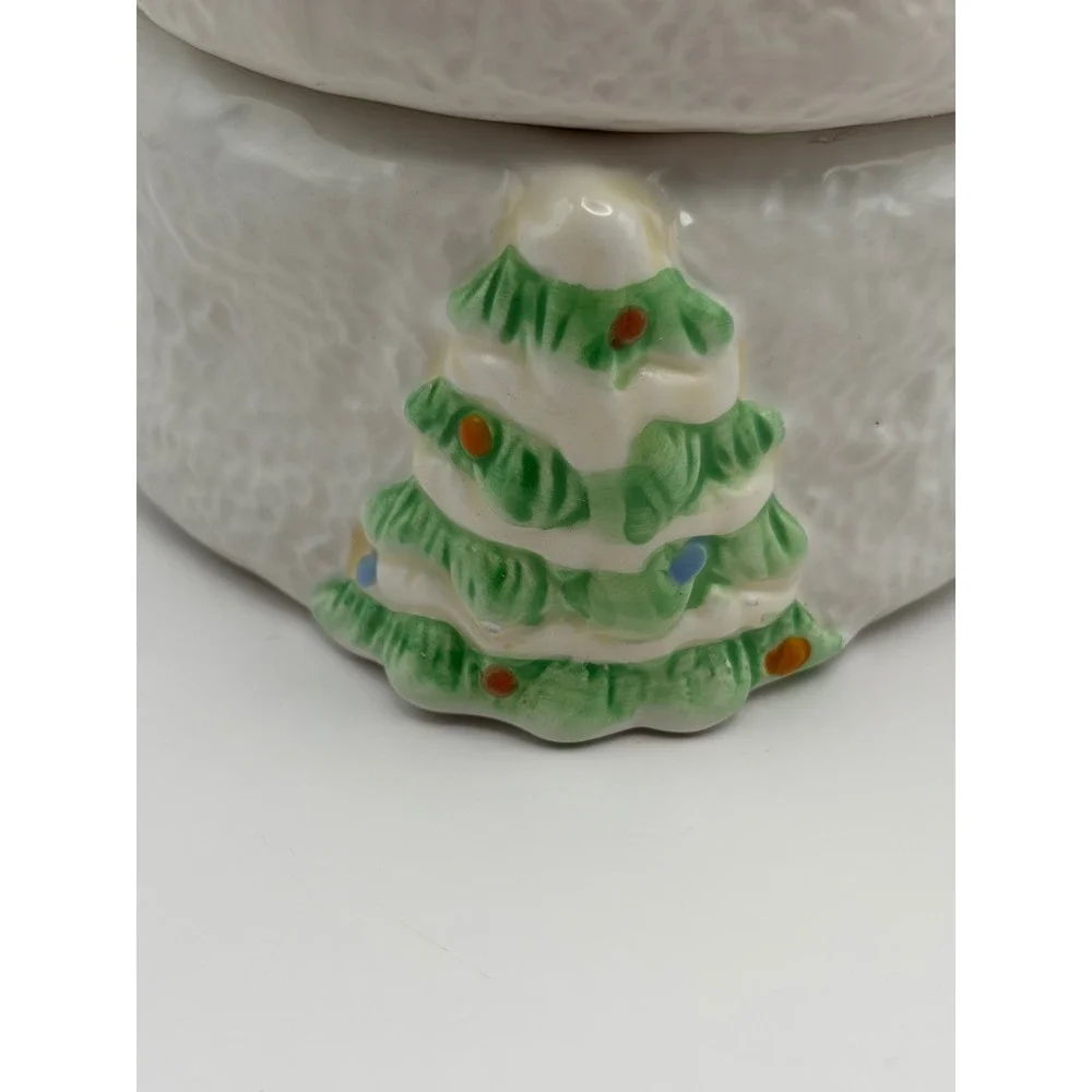 Vintage 3 Piece Ceramic Stacking Snowman Teapot Mug Set Christmas Holiday Decor